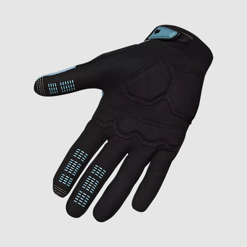 Guantes Bicicleta Fox Ranger Gel Celeste