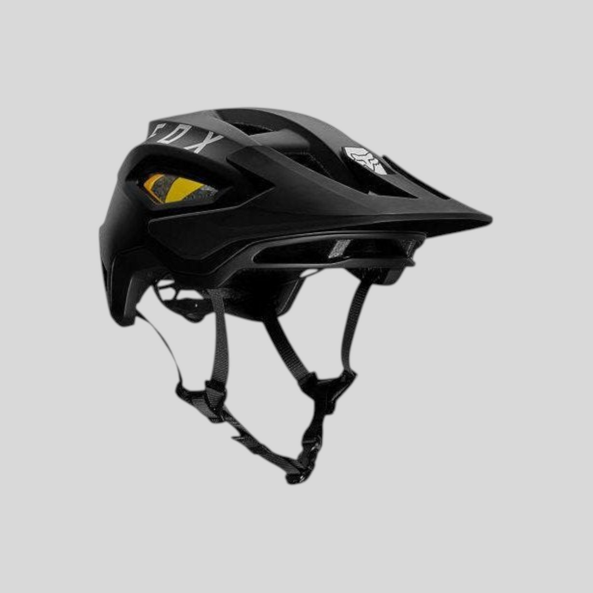 Casco de bicicleta MZ Bikes FOX Speedframe Mips Rental en color negro con visera ajustable para trail y MTB