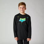 Polera Fox Racing Rkane Manga Larga Niño | Negro