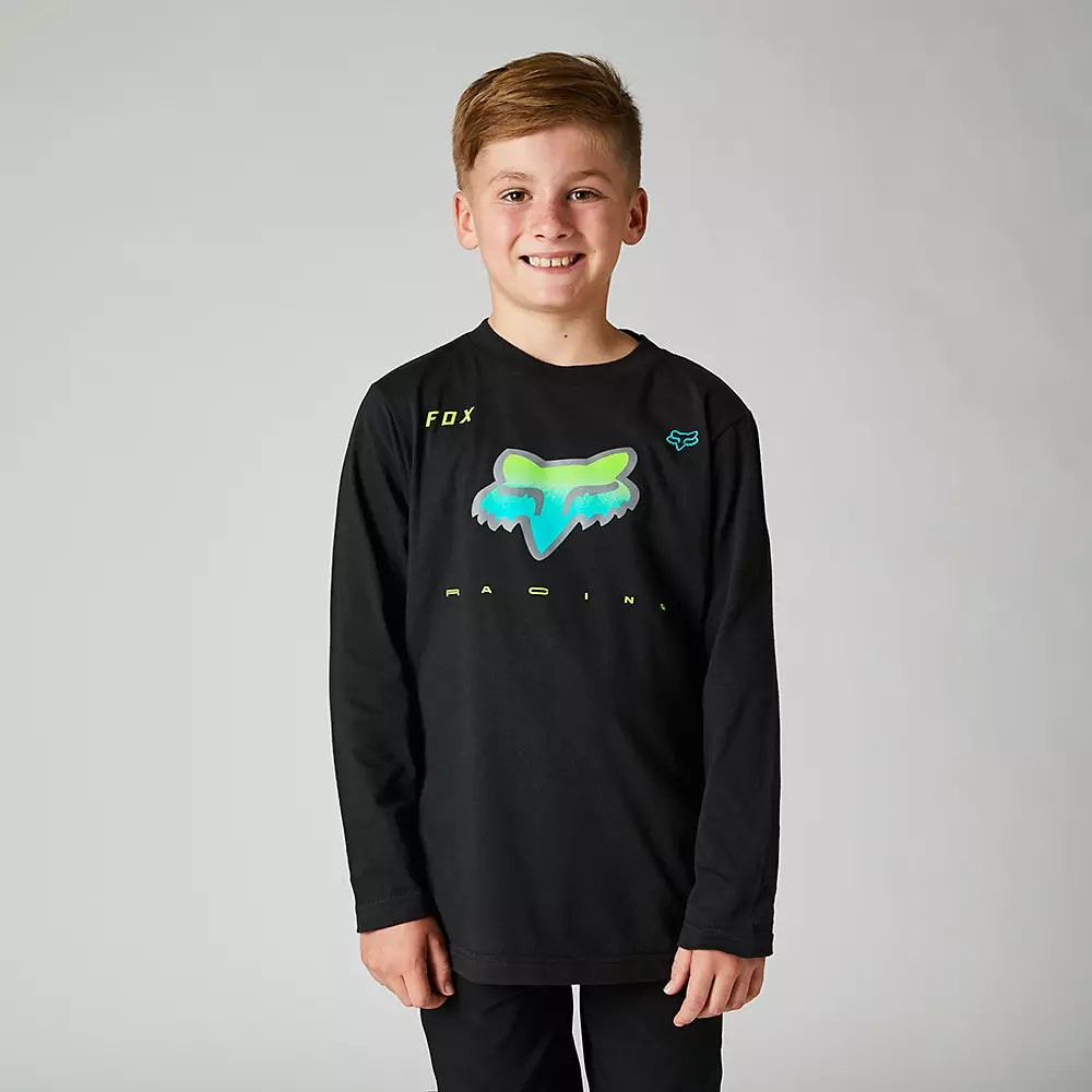 Polera Fox Racing Rkane Manga Larga Niño | Negro
