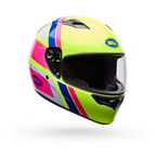 Casco Moto Bell Calle Qualifier Chasm Amarillo/Rosado Certificado QR