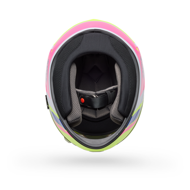 Casco Moto Bell Calle Qualifier Chasm Amarillo/Rosado Certificado QR