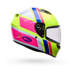 Casco Moto Bell Calle Qualifier Chasm Amarillo/Rosado Certificado QR