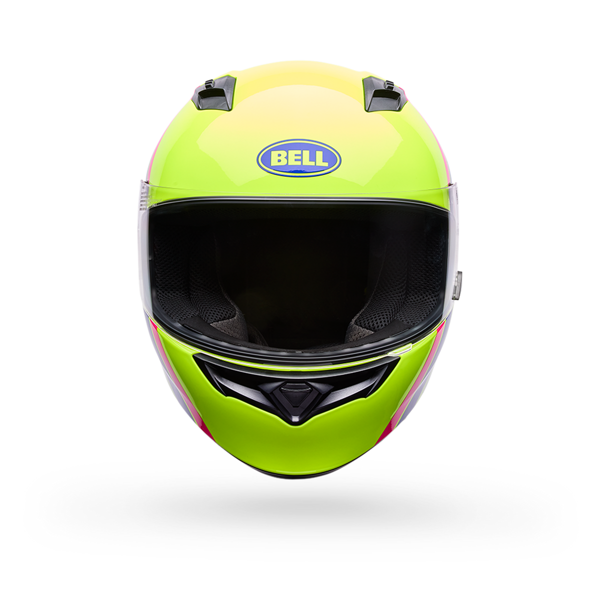 Casco Moto Bell Calle Qualifier Chasm Amarillo/Rosado Certificado QR
