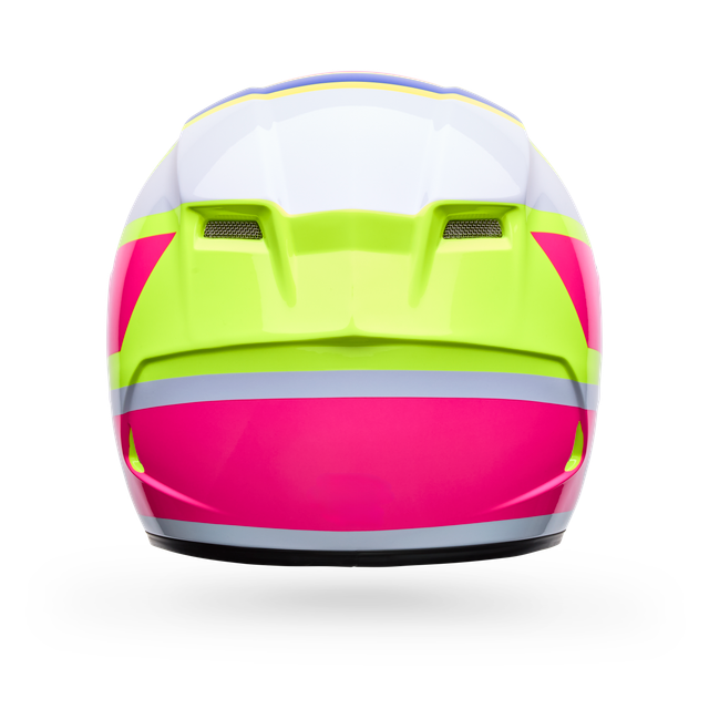 Casco Moto Bell Calle Qualifier Chasm Amarillo/Rosado Certificado QR