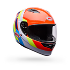 Casco Moto Bell Calle Qualifier Vibe Naranjo Certificado QR