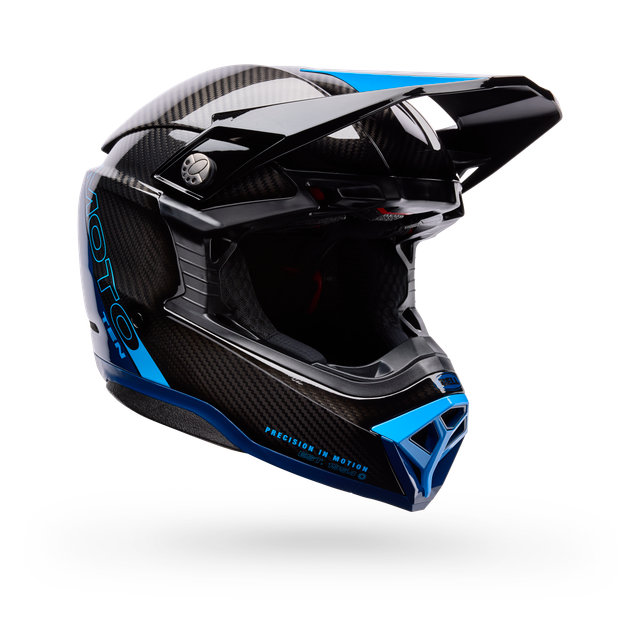 Casco Moto Bell Spherical Moto-10 Azul/Negro