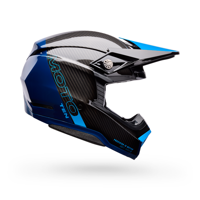 Casco Moto Bell Spherical Moto-10 Azul/Negro