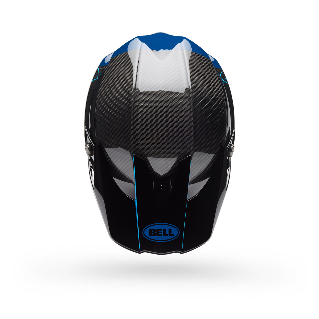 Casco Moto Bell Spherical Moto-10 Azul/Negro