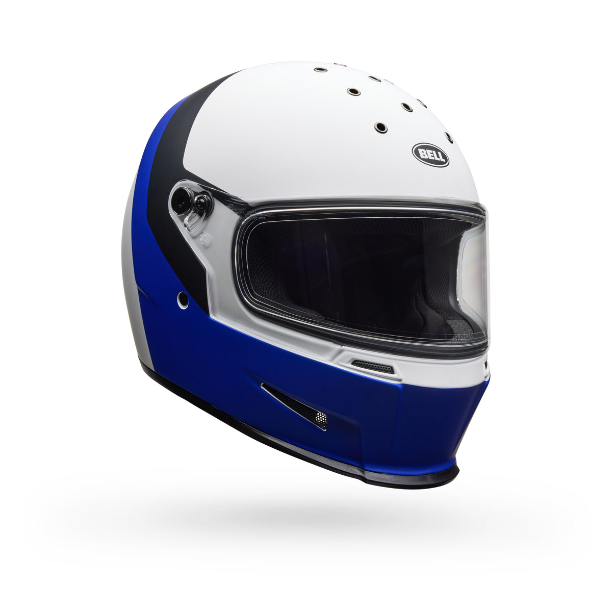 Casco Moto Bell Calle Eliminator Menace Azul/Blanco Certificado QR