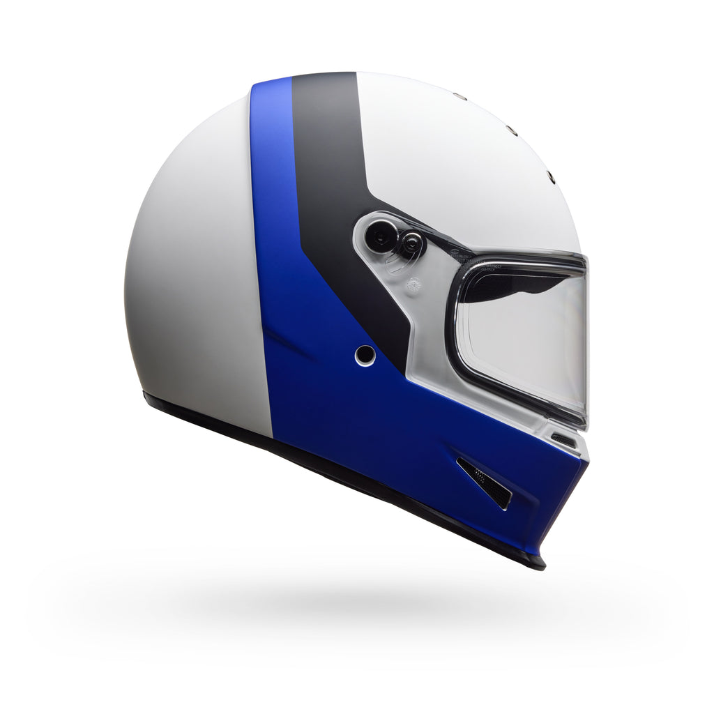 Casco Moto Bell Calle Eliminator Menace Azul/Blanco Certificado QR
