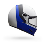 Casco Moto Bell Calle Eliminator Menace Azul/Blanco Certificado QR
