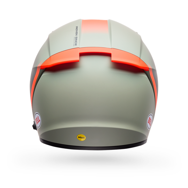 Casco Moto Bell Calle Lithium Mips Bash Gris/Naranjo Certificado QR