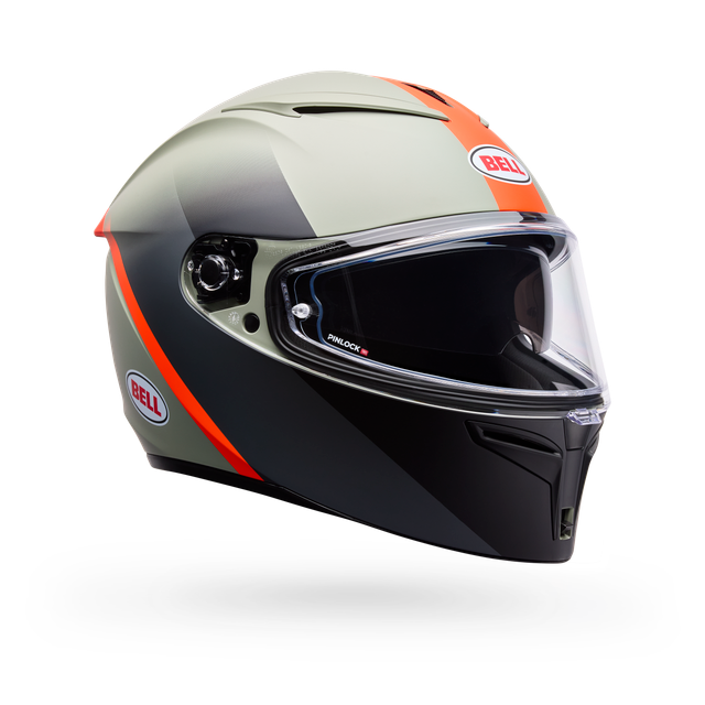Casco Moto Bell Calle Lithium Mips Bash Gris/Naranjo Certificado QR
