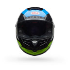 Casco Moto Bell Calle Race Star DLX Flex Azul/Amarillo Certificado QR