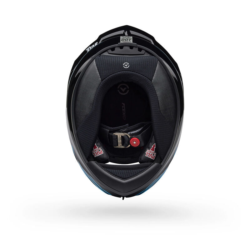Casco Moto Bell Calle Race Star DLX Flex Azul/Negro Certificado QR