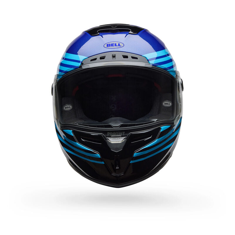 Casco Moto Bell Calle Race Star DLX Flex Azul/Negro Certificado QR