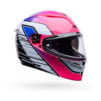 Casco Moto Bell Calle Lithium Mips Transition Blanco Certificado QR