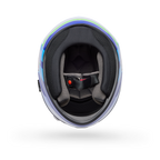 Casco Moto Bell Calle Qualifier Vibe Azul/Blanco Certificado QR