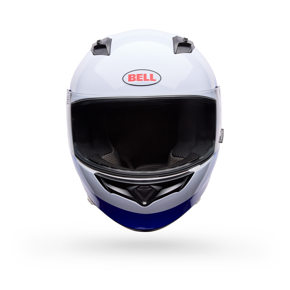 Casco Moto Bell Calle Qualifier Vibe Azul/Blanco Certificado QR