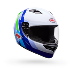 Casco Moto Bell Calle Qualifier Vibe Azul/Blanco Certificado QR