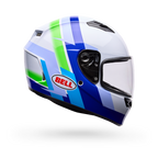 Casco Moto Bell Calle Qualifier Vibe Azul/Blanco Certificado QR