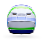 Casco Moto Bell Calle Qualifier Vibe Azul/Blanco Certificado QR
