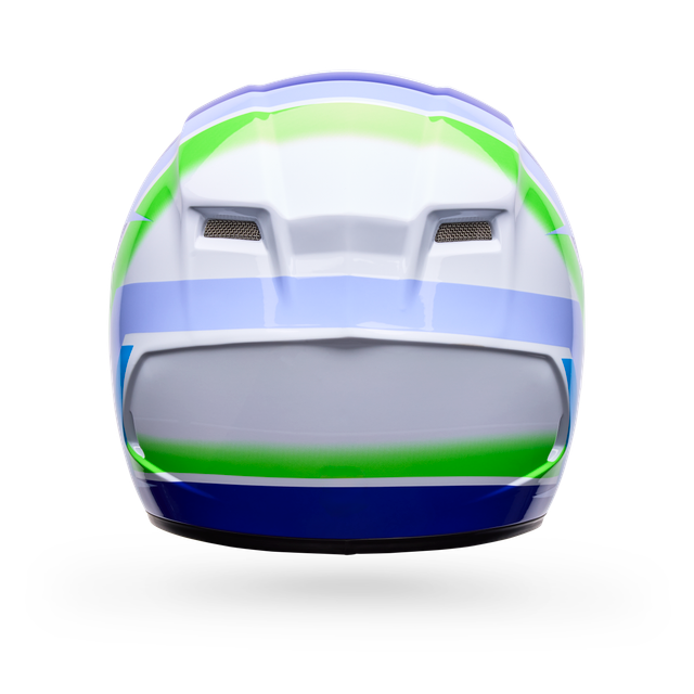 Casco Moto Bell Calle Qualifier Vibe Azul/Blanco Certificado QR
