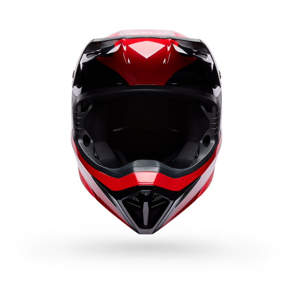 Casco Moto Bell MX-10 Wave Rojo/Negro
