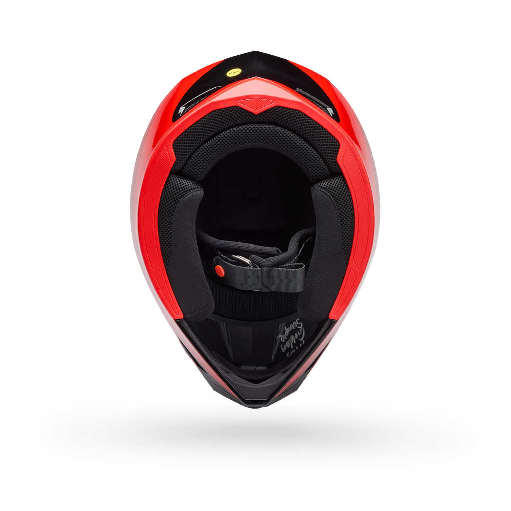 Casco Moto Bell MX-10 Wave Rojo/Negro