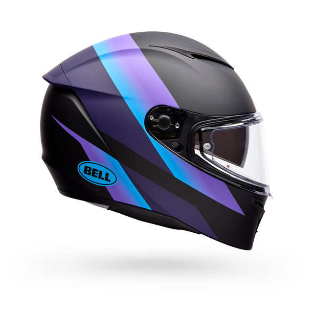 Casco Moto Bell Calle Lithium Passion Negro/Azul Certificado QR