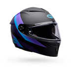 Casco Moto Bell Calle Lithium Passion Negro/Azul Certificado QR