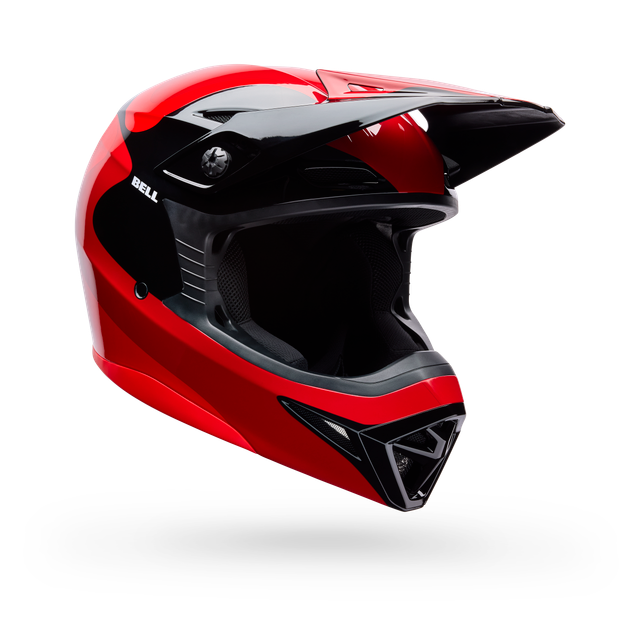 Casco Moto Bell MX-10 Wave Rojo/Negro