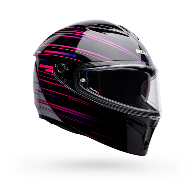 Casco Moto Bell Calle Lithium Velo Negro/Blanco Certificado QR