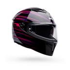Casco Moto Bell Calle Lithium Velo Negro/Blanco Certificado QR