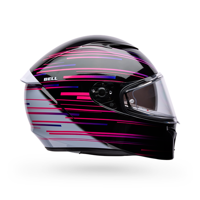 Casco Moto Bell Calle Lithium Velo Negro/Blanco Certificado QR