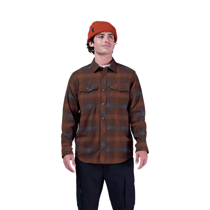Camisa Fox Racing Survivalist Core Flannel LS | Café Oscuro