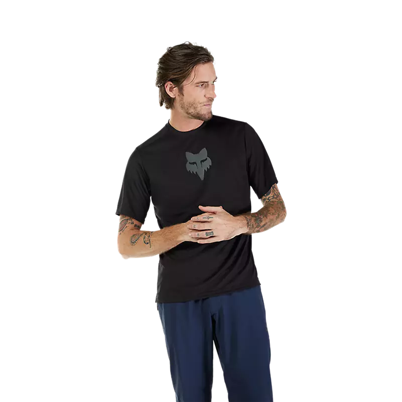 Polera Bicicleta Fox Ranger Head Negro