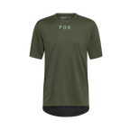 Polera Bicicleta Fox Ranger Wordmark Verde