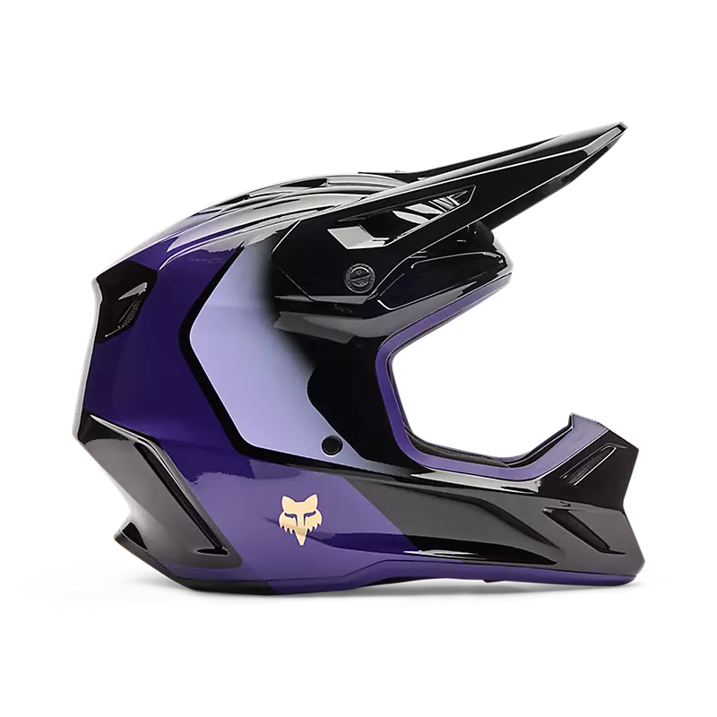 Casco Moto FOX V3 Drip Morado