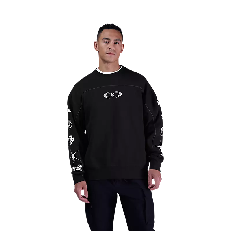 Polerón Fox Racing Image Cosmo Oversized Fleece Crew | Negro