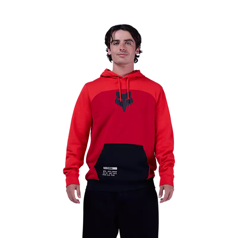 Polerón Fox Racing Fracture Paneled Fleece PO | Rojo