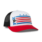 Gorro Fox Racing Jockey Unity Trucker | Blanco/Rojo/Azul