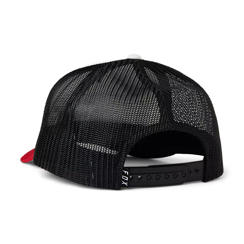 Gorro Fox Racing Jockey Unity Trucker | Blanco/Rojo/Azul