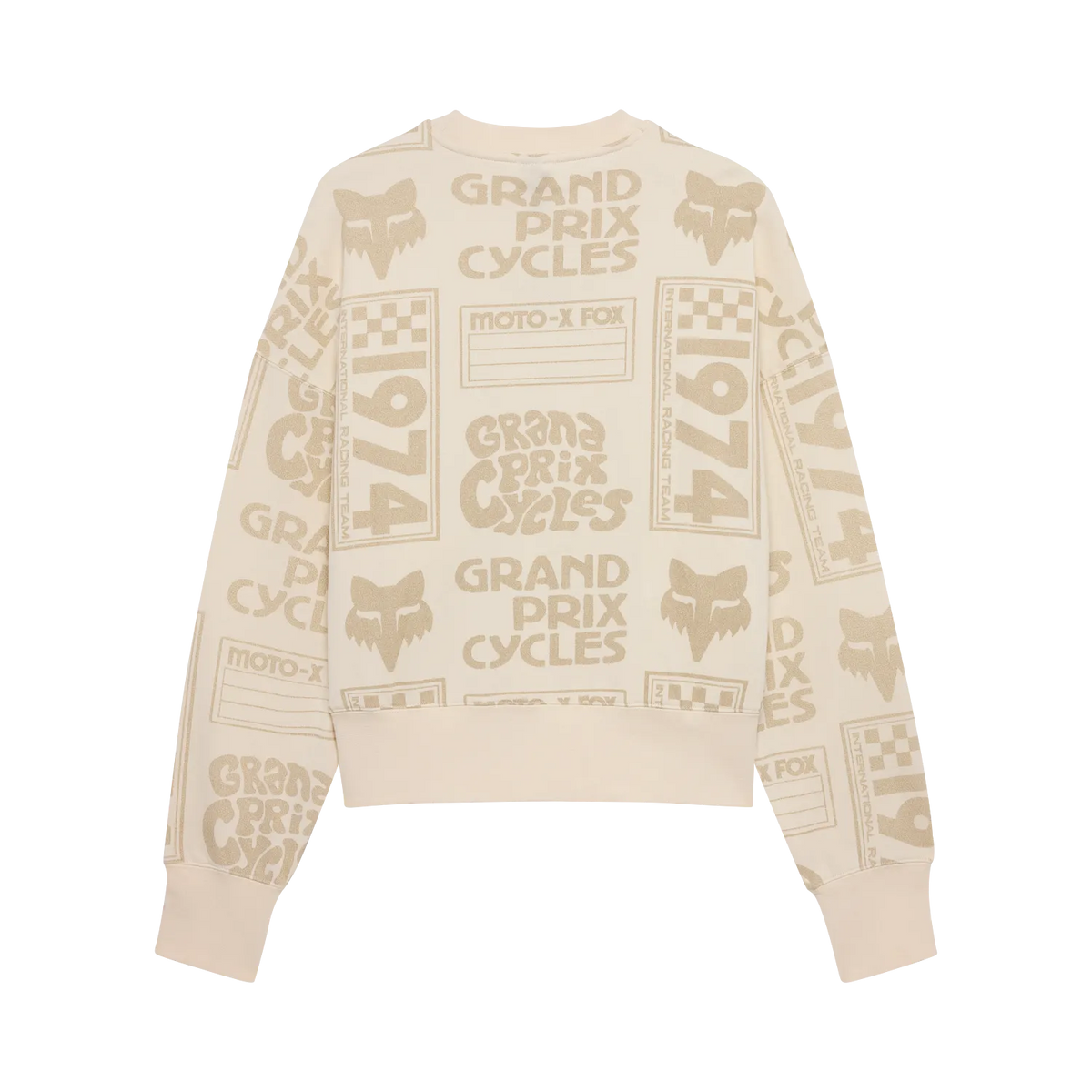 Polerón Fox Racing Circa 74 Oversized Crew Mujer | Blanco Hueso