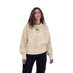 Polerón Fox Racing Circa 74 Oversized Crew Mujer | Blanco Hueso