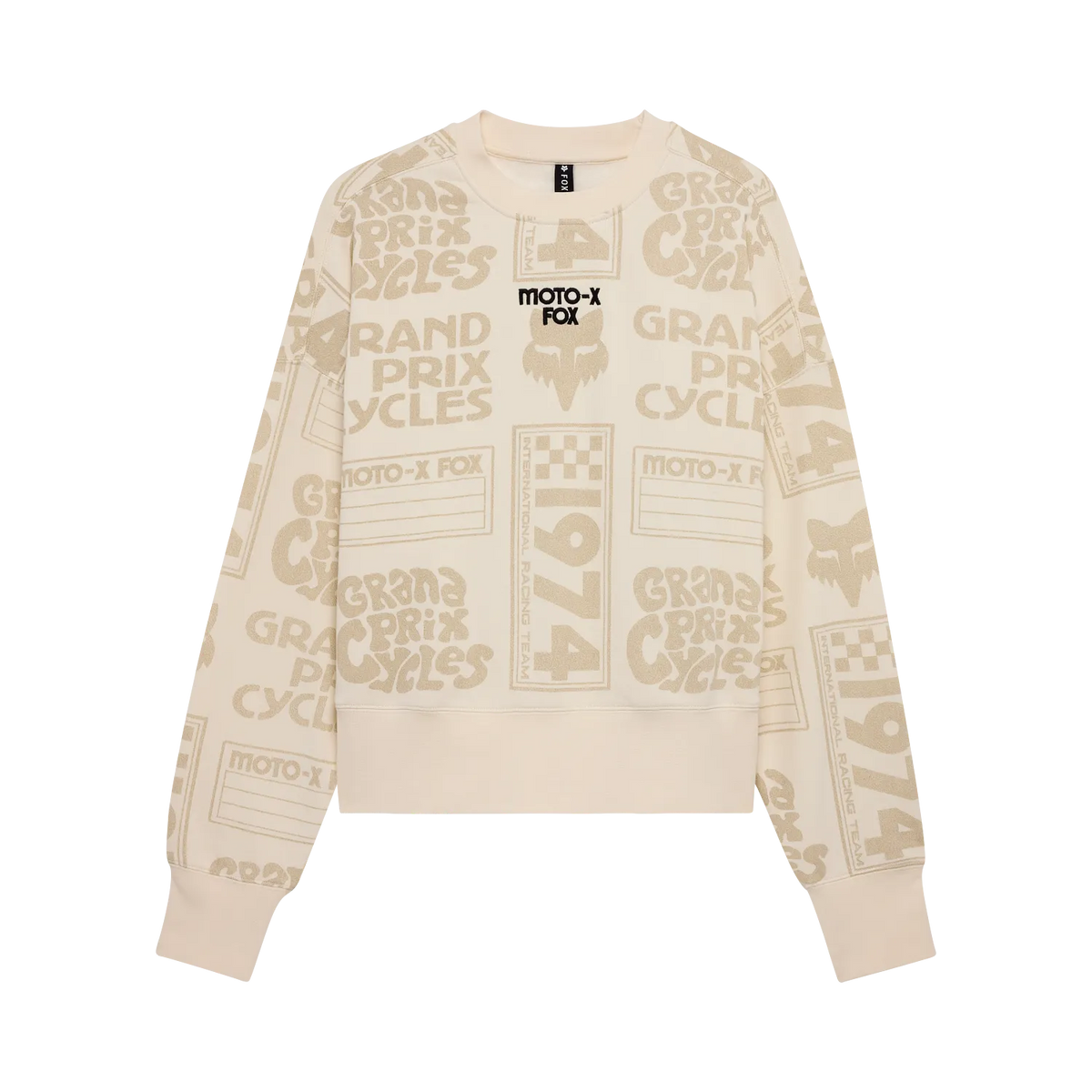 Polerón Fox Racing Circa 74 Oversized Crew Mujer | Blanco Hueso