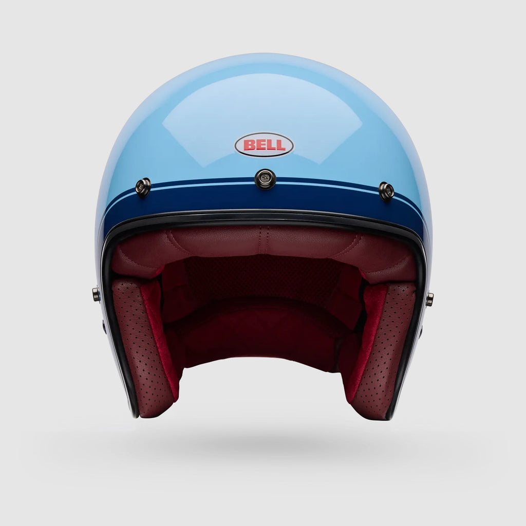 Casco Moto Bell Calle Custom 500 Crate Azul