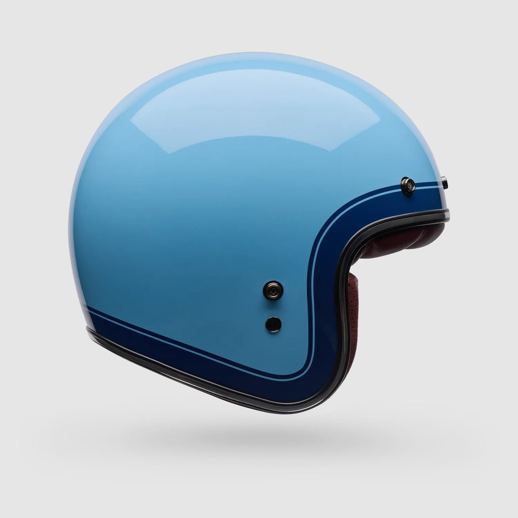 Casco Moto Bell Calle Custom 500 Crate Azul