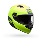 Casco Moto Bell Calle Qualifier Clip Certificado QR Amarillo